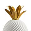 Ceramic Pineapple Shaped Ornament Nordic Gift Photography Prop for Bookshelf TV Cabinet Statue