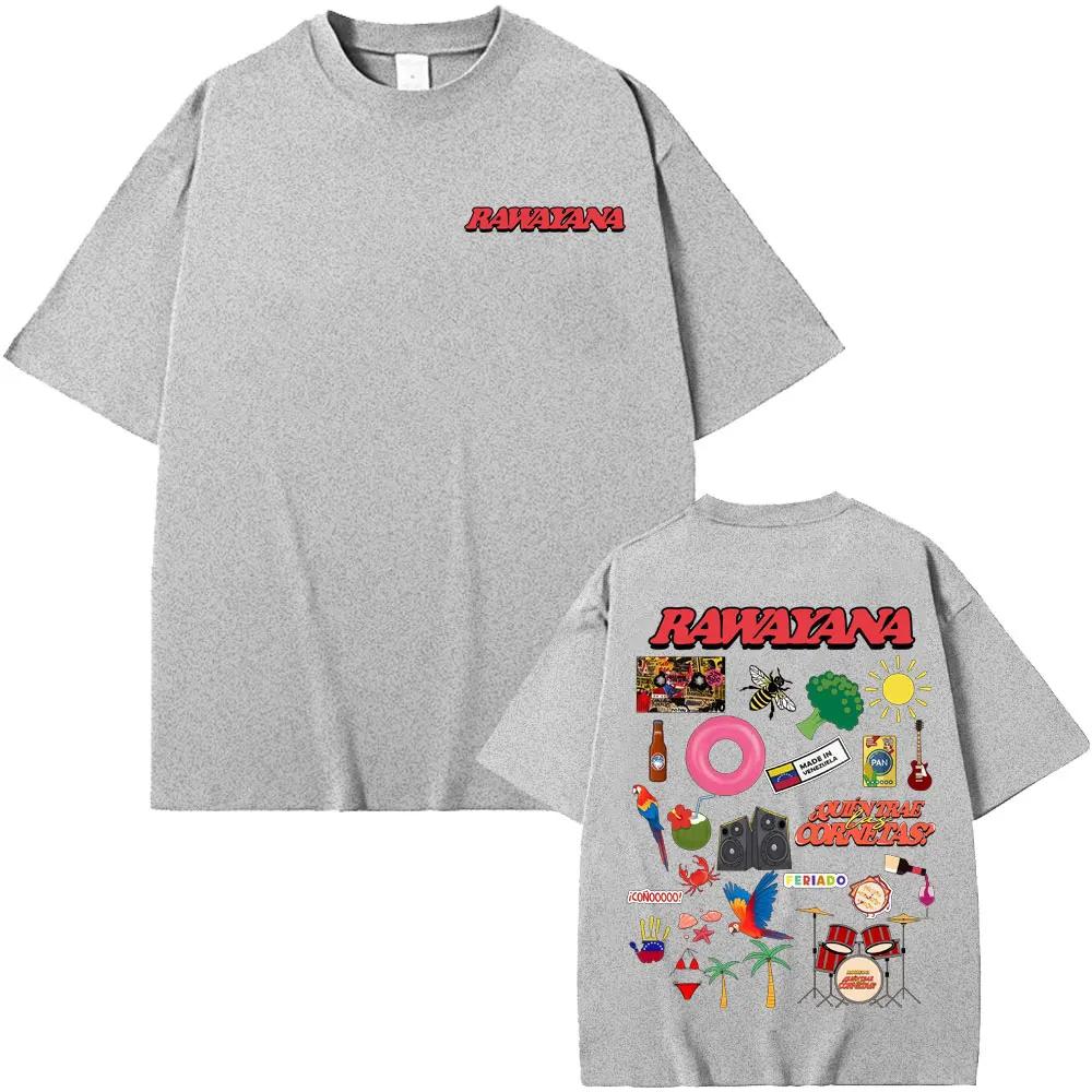 Rawayana ¿Donde Es El After Album Tour T Shirts Unisexs Clothes Fashion Harajuku Tshirt Unisex Summer Tops Loose T Shirt Streetwear