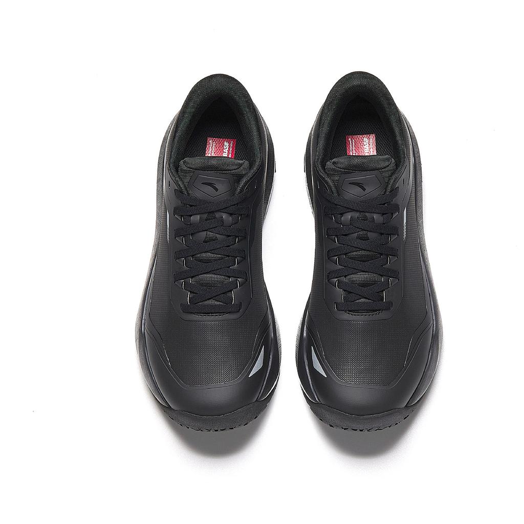 Anta Wind And Rain Proof Wear resistant And Lightweight Low top Casual City Commuting Running Shoes Men's Basic Black 912615556-9