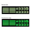 Luminous Car Door Window Lift Button Stickers Auto Car Windows Control Panel Reflective Decal Switch Interior Decor Car