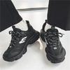 Soft Sole Lightweight Round Head Low-top Lace-up Dad Shoes Summer 2025 New Youth Casual Shoes Non-slip and Wear-resistant