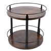 Organizer per Spezie Girevole Salvaspazio Legno Rotazione a 360 gradi Porta Spezie per Piano Cucina Mobile 2