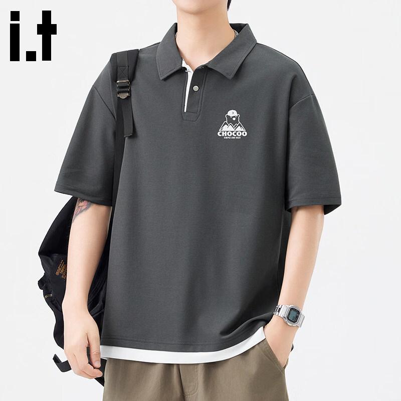 CHOCOOLATE Men s Patchwork Polo T-Shirt XL