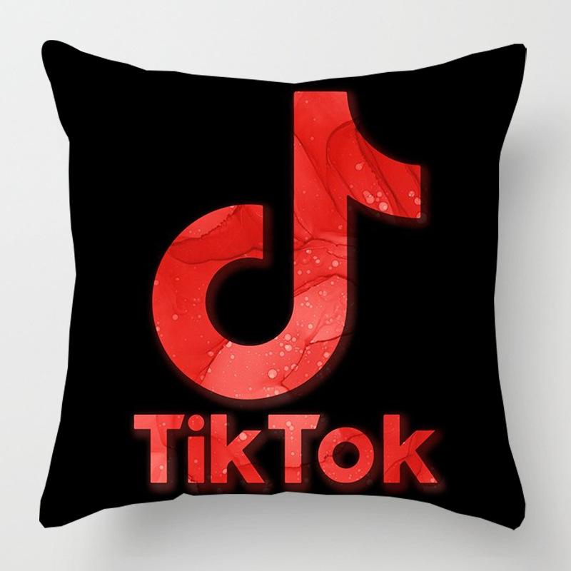Cover Tiktok Cushion Decorative Soft Pillow Case Sofa Car Throw Protector 18inch