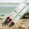 5/8pcsGlass Aquarium Hydrometer Thermometer Marine Salinity Tester 1.000 1.060 for Fish Tank Saltwater Reef Monitoring