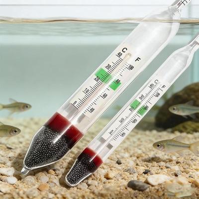 5/8pcsGlass Aquarium Hydrometer Thermometer Marine Salinity Tester 1.000 1.060 for Fish Tank Saltwater Reef Monitoring