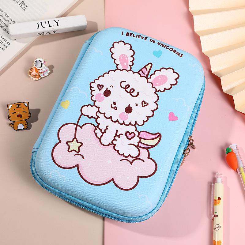 Cartoon Astronaut Large Capacity Pencil Case - Multi-purpose EVA Pencil Box for Kids