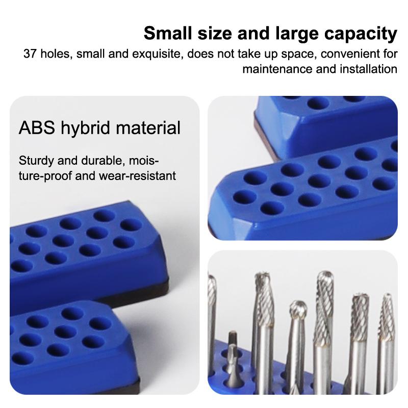 43 Holes Magnetic Hex Bit Holder Organizer For 1/4Inch Screwdriver Bit Storage Organizer Toolboxes Drill Bit Storage Box