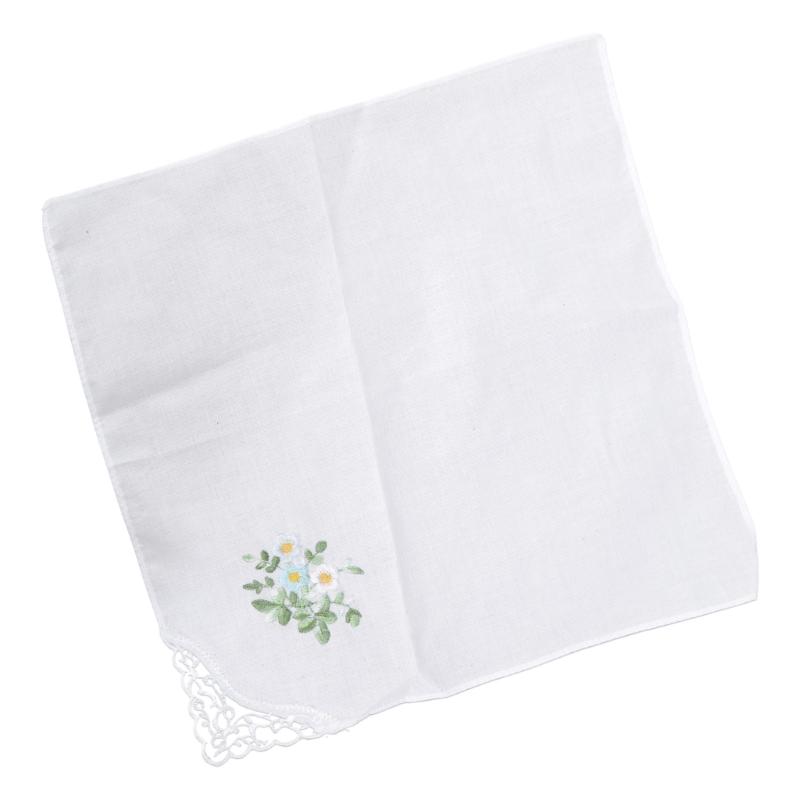

12pcs Vintage Hankie Woman Handkerchiefs Cotton Embroidery Flower Washable Hankies Chest Towel Pocket Handkerchiefs