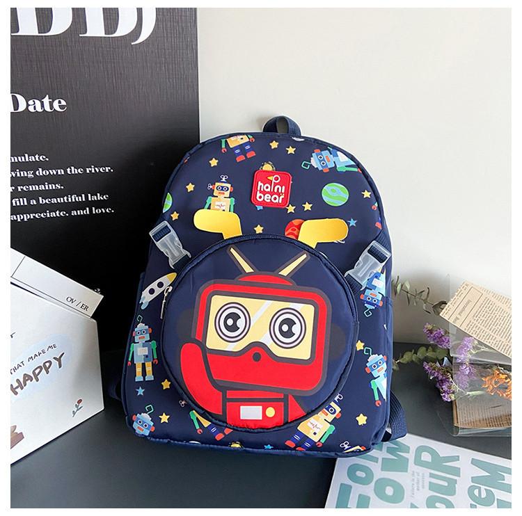 Adorable Cartoon Nylon Kindergarten Backpack Stylish Unisex Toddler Bag