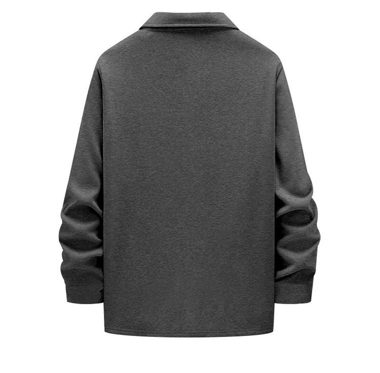 Men's Retro Heavy-Duty Fleece-Lined Single-Breasted Lapel Jacket