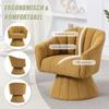 360 degrees Swivel Chair with Ergonomically Shaped Seat and Back Padding, Enclosing Armrests, Design and Base – ideal for Office