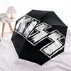 Metal Music KISS Band Automatic Open/Close Umbrella Folding Umbrella,Portable Compact Perfect Gift for Birthday, Christmas0809205