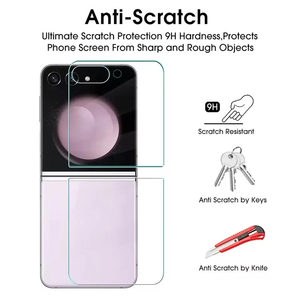 For Samsung Galaxy Z Flip 7 Front Screen Protector Thin Tempered Glass Hard Anti-Scratch Protective Cover for Galaxy Z Flip 7
