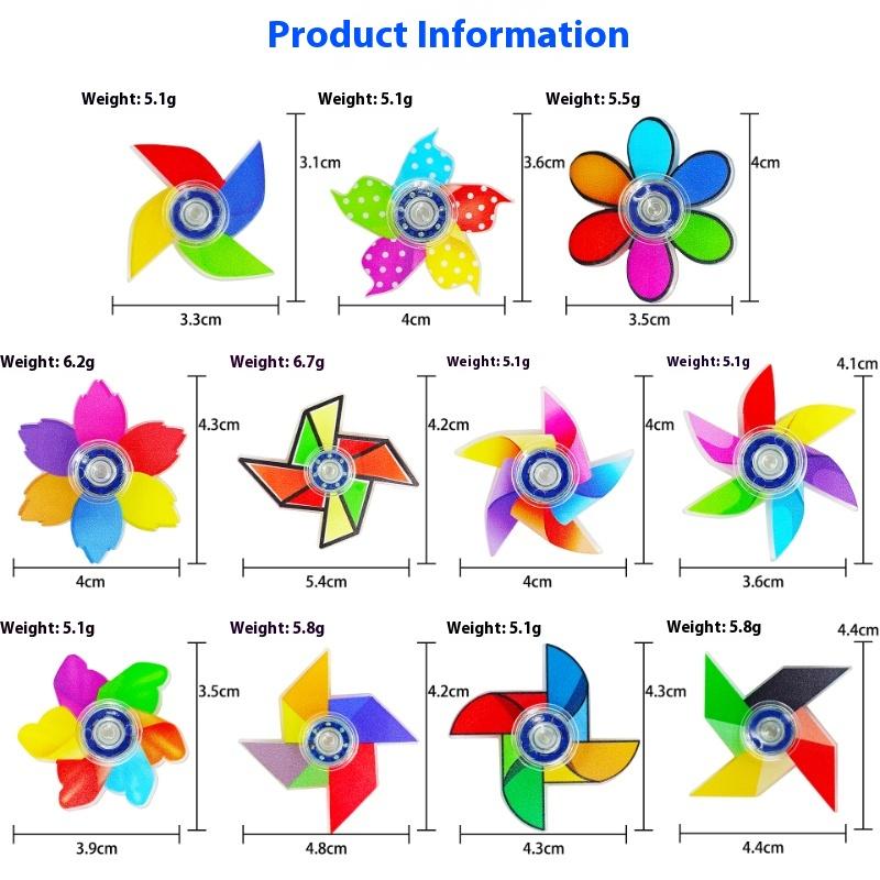 Funy Creative Windmill Fidget Spinner Children'S Birthday Party Baby Shower Wedding Guest New Year Gifts Kindergarten Prizes