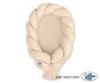 2-in-1 braided baby cocoon - beige