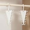 V-Shaped Double-Sided ABS Clothes & Hat Storage Rack - Stackable Multi-Hanger