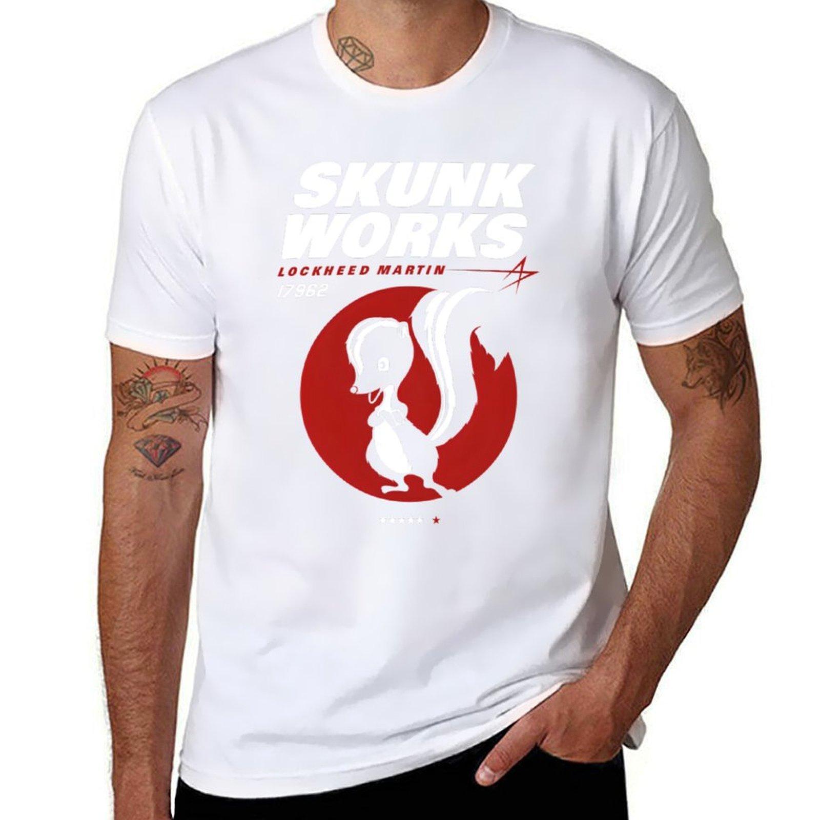 Lockheed Skunk Works - Футболка Skunk Works футболки хлопок 100% мужская футболка Футболка XL