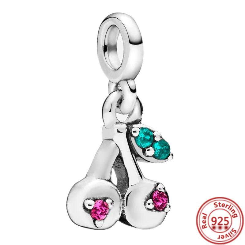 925 Sterling Silber Mini Hänge Charm Me Auge Baum Herz Stern Mond Kleeblatt Anhänger Perlen Passend für Original Pantaro ME Armbänder Zirkon