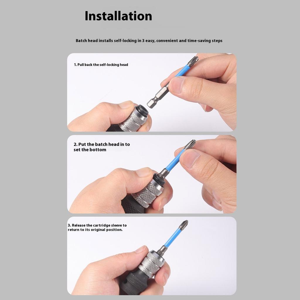 1/4inch Drive To 1/4inch Hex Adapter Socket Adapter Drive Hex Ratcheting Humanized Quick Releasing Wrench Accessories