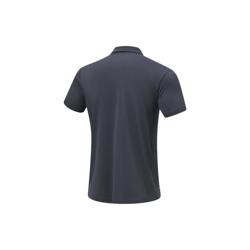 Li Ning Fitness Series Polo Shirt Men's Ebony Black APLU255-3