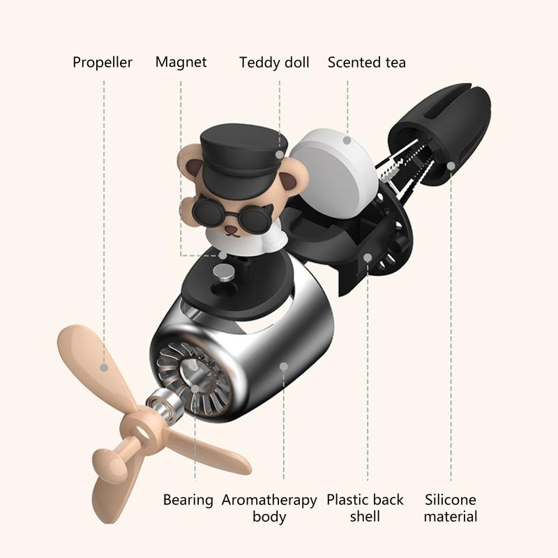 Styling Auto Aromatherapy Cute Bear Perfume Diffuser Air Vent Lovely Car Accessories Souvenir Present