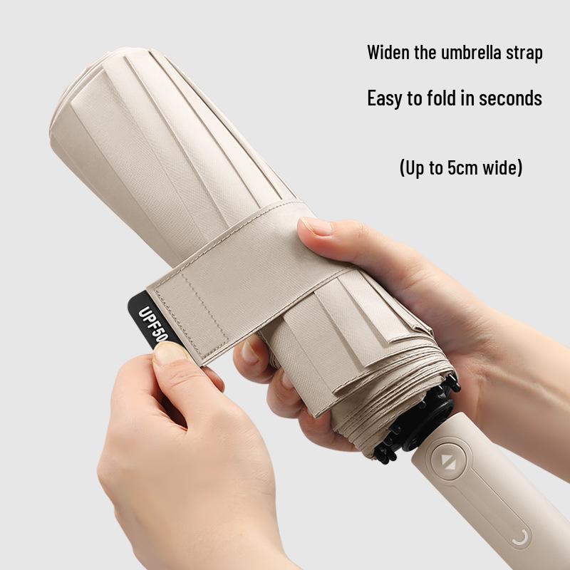 Automatic Large Dual-Use Folding Umbrella: Sunshade and Rain Protection for Sunny or Rainy Days