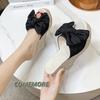 Women‘s Fashion Casual Party Club Shoes Bowknot Design Platform Wedge Slippers Sandal Woman Summer Fashion Flip Flops Round Head