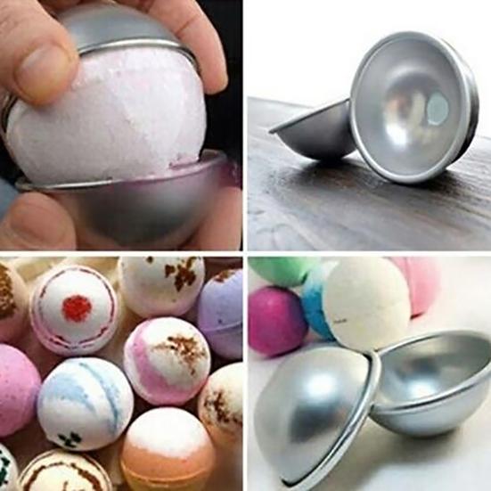 2Pcs Cake Shape Mold Ball Reusable Aluminum Alloy DIY Baking Tool Accessories