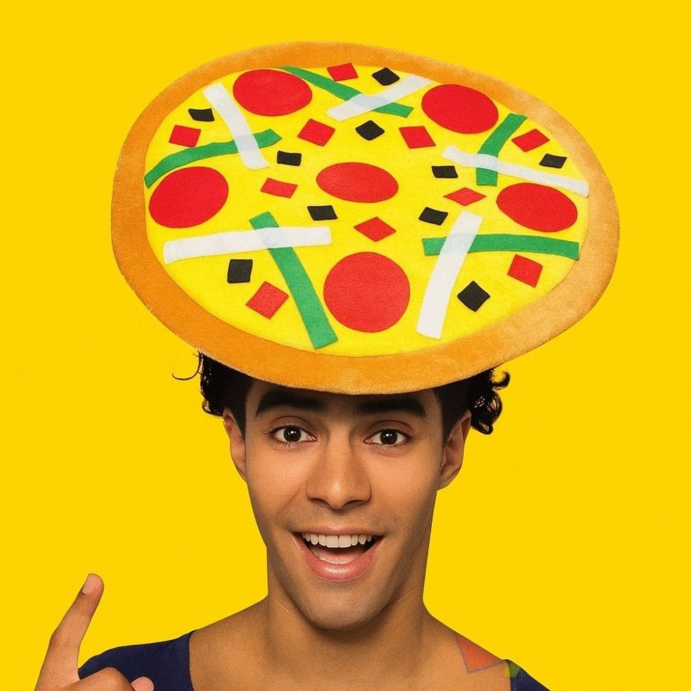 Friends Halloween French Fries Hat Funny Personalized Taco Hair Hoop Yellow Cloth Creative Pizza Hat Party