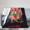 Gorillaz Group Circle Rise Blankets Flannel Print Music Band Punk Rock 90s Y2K Multi-function Soft Throw Blankets for Bedspreads