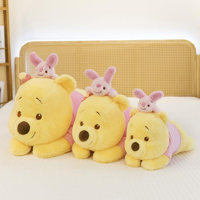 Bear And Pooh Plush Toy Animal Cushion Pillow For Bedroom Play Decor