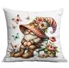 New Watercolor Spring Garden Elf Pillowcase Home Sofa Cushion Pillowcase