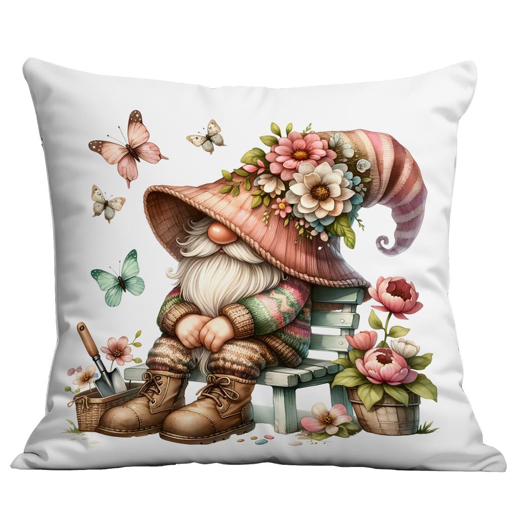New Watercolor Spring Garden Elf Pillowcase Home Sofa Cushion Pillowcase