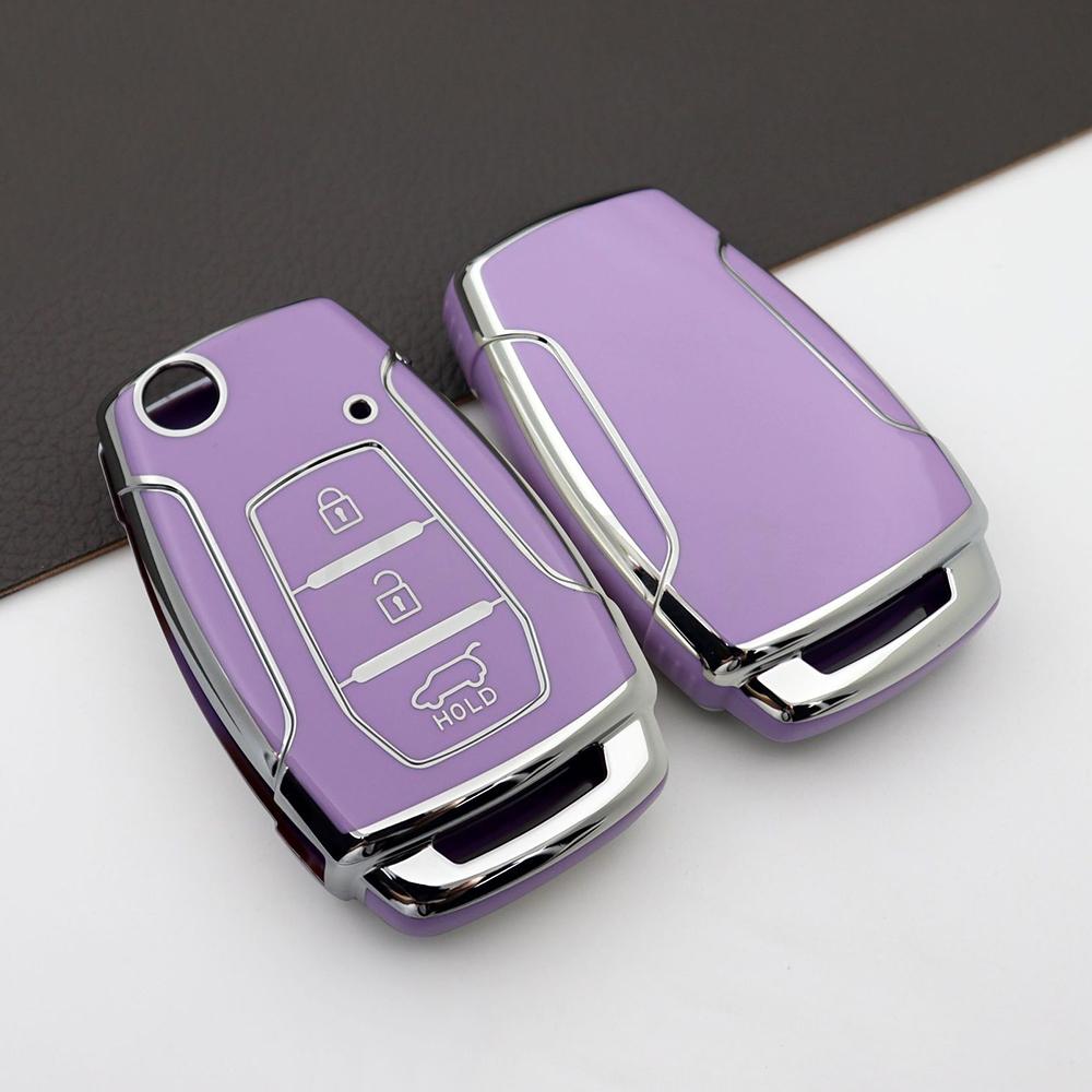 TPU Car Key Fob Bag for SsangYong Kyron 2 Sanka Actyon Korando Tivoli 2020 Musso Korea Car Flip Key Case Cover Shell Accessories