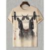Tricouri bărbătești cu imprimeu Ukiyo-E japonez, tricouri cu mânecă scurtă, topuri, imprimeu 3D, tricou cu guler rotund, vară, casual, îmbrăcăminte pentru bărbați