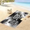 Name Custom Santos FC Art Print Beach Towel, Large Soft Quick Dry Towel for Beach Camping Swimming