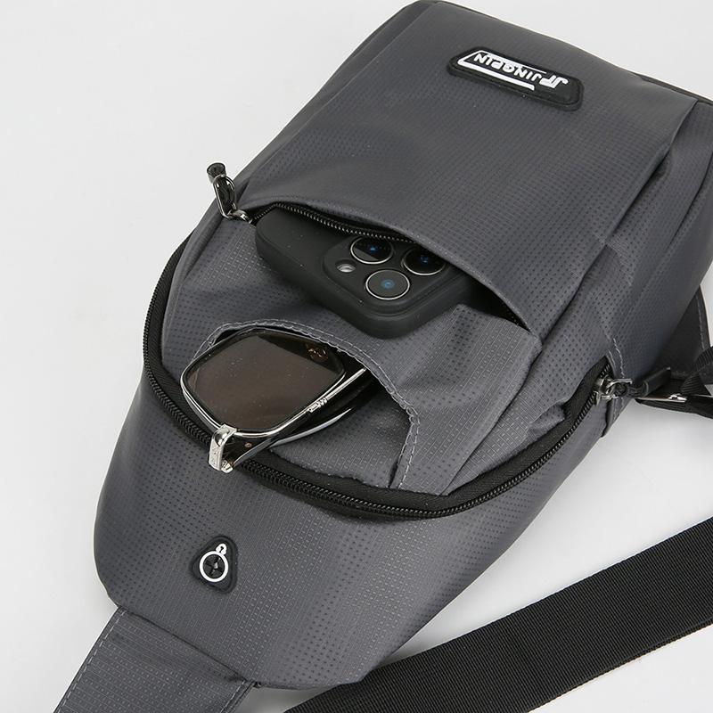 Chest Bag Men's Sports Crossbody Bag Outdoor Travel Large Capacity Portable Shoulder Bag