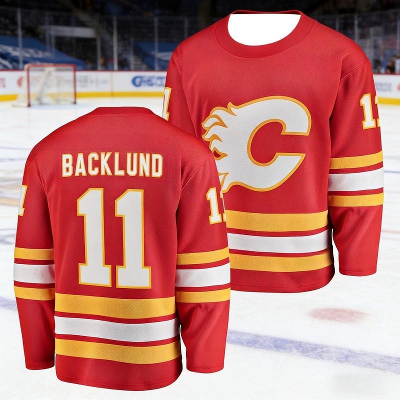 2026 Men's New Model Calgary Men's Ice Hockey Sport Shirt 3D Print Breakthrough Style Red Ball Game Long-Sleeved Shirt Kids