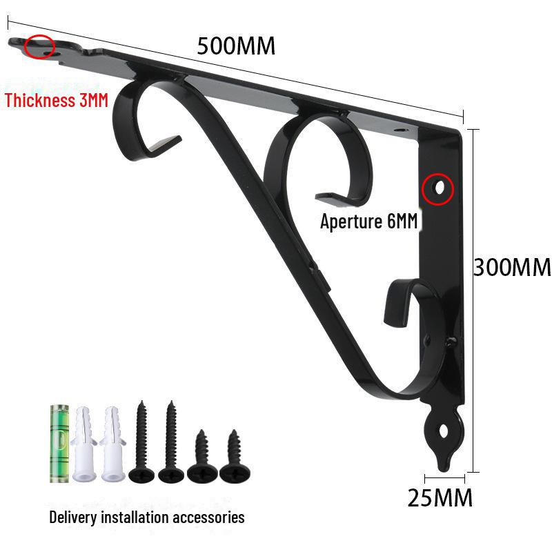 Thickened Iron Triangular Marble Countertop Support Bracket