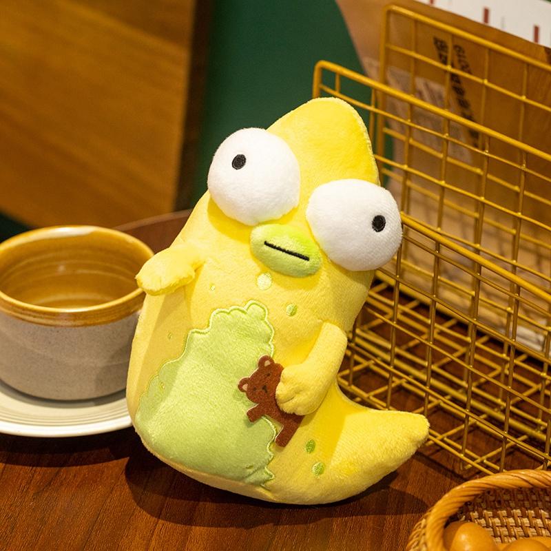 19cm Cute Yellow Monster Stuffed Plush Toy Solar Opposites Kawaii The Pupa Doll Big Eyed Plushies Cuddly Soft Doll Gift For Fans