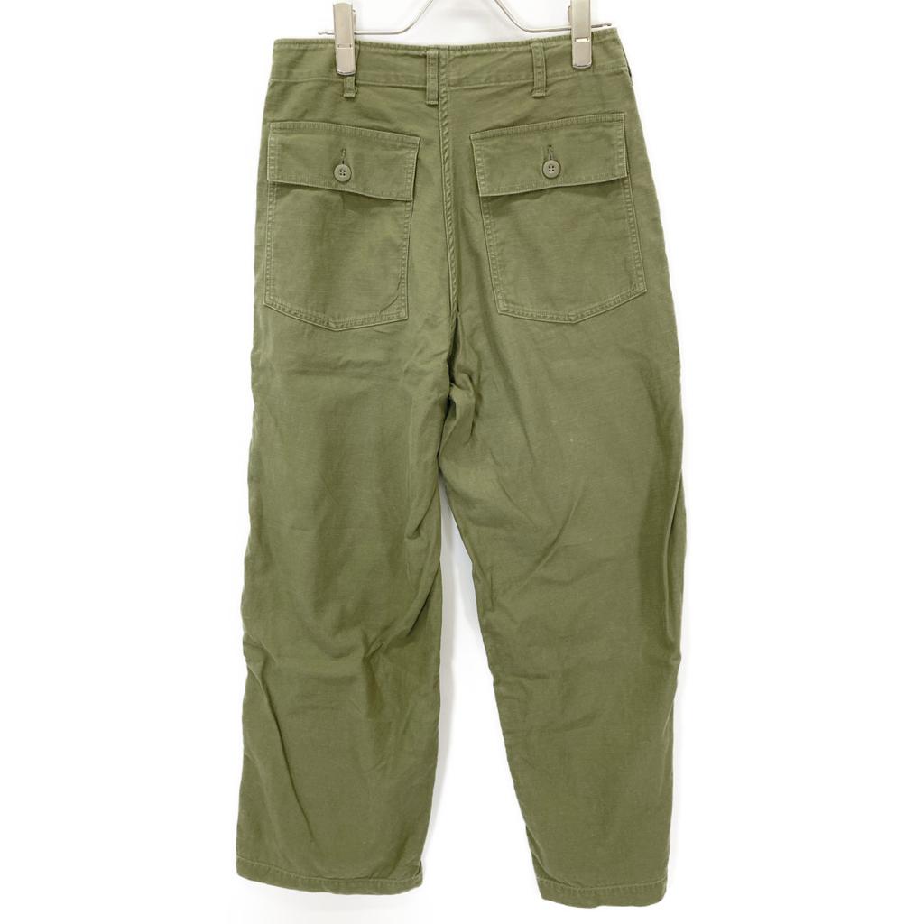 THE SHINZONE 24MMSPA03 24Stainless Steel Khaki Washed Baker Pants Bottoms 34 khakiUsed