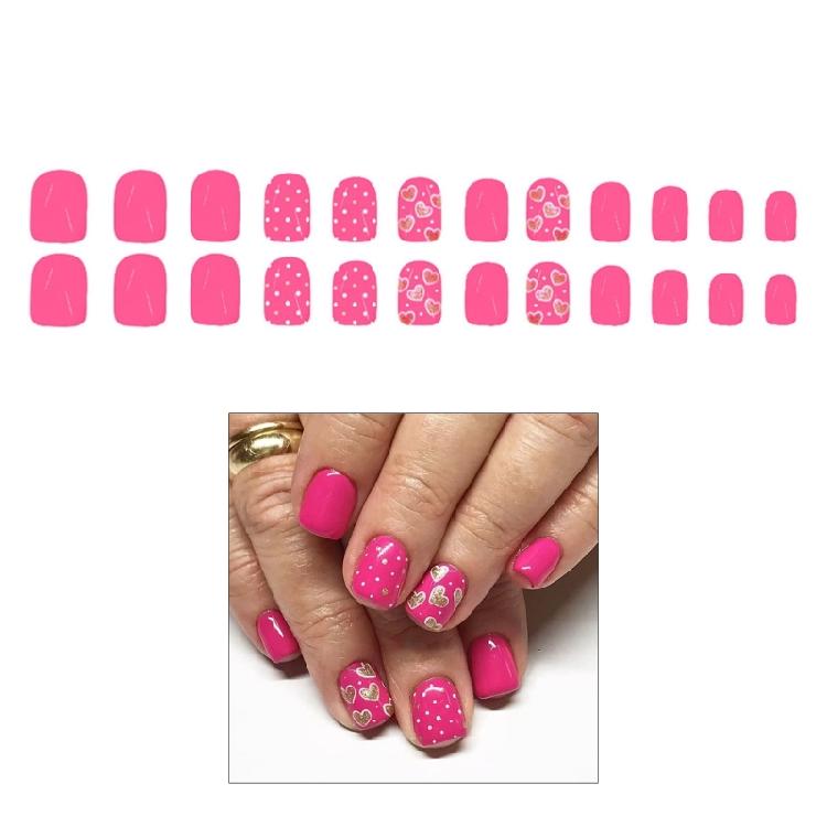 24 kusů nalepovacích nehtů čtvercových nalepovacích nehtů francouzské designy falešných nehtů umělé nehty dárky pro ženy dívky