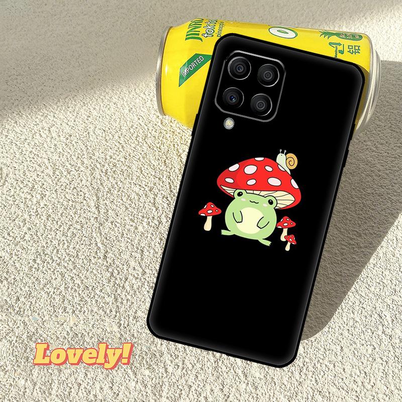 Kawaii Frog Mushroom Case For Samsung Galaxy M52 M36 M06 M16 M56 M33 M15 M55 M31 M13 M12 M14 M53 M32 M35 M34 M54
