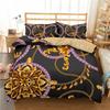 23pcs Bedding Set Luxury Duvet Cover Set Home Decor Bed Set Golden Duvet Cover  Comforter Cover with Pillowcase Full Queen Size