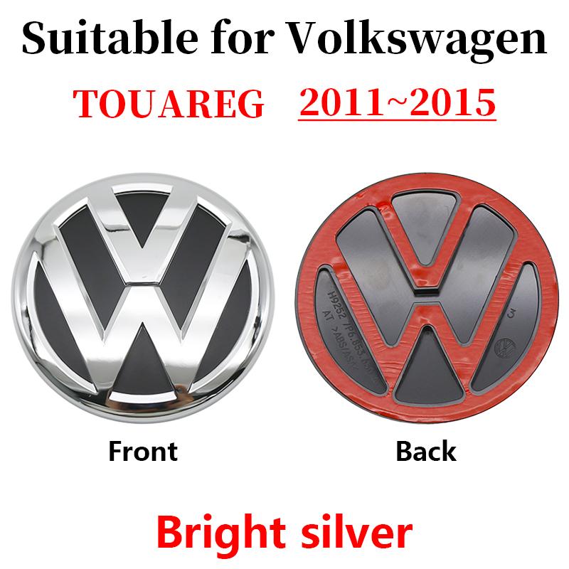 W160For Volkswagen Touareg 2011-2015 Rear Emblem Trunk Badge Logo Rear Tailgate Decal Sticker Compatible With VW Touareg II Facelift