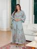In-Stock Embroidered Sequin Abaya Dress for Women