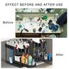 Versatile 2 Levels Under Sink Rack with Sliding Out Drawer Sturdy Spices and Dish Holder for Home Organization