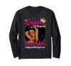 Afro Diva A Queen Was Born In Long Sleeve November. T-shirt