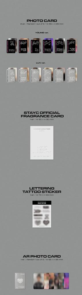 STAYC 2nd Mini Album YOUNG - - LUV.COM (Korean Edition)